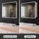 Cynethia Surface/Recessed Mount Medicine Cabinet with Mirror and 3 Adjustable Shelves, Rounded Edge, LED Lighting, Fog-free