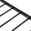 Structure simple en métal pour lit simple, style moderne et confort pour toute chambre à coucher, noir