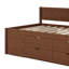 Lit de jour simple avec tiroirs et tablettes-10728919-10728873