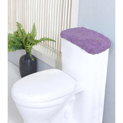 Tapis de bain 100% coton touffeté, housse de réservoir très douce et lavable à la machine 10 x 22 po