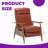 Modern Genuine Leather Push Back Recliner - Wood Arm Design for Relaxed Elegance-1598005182