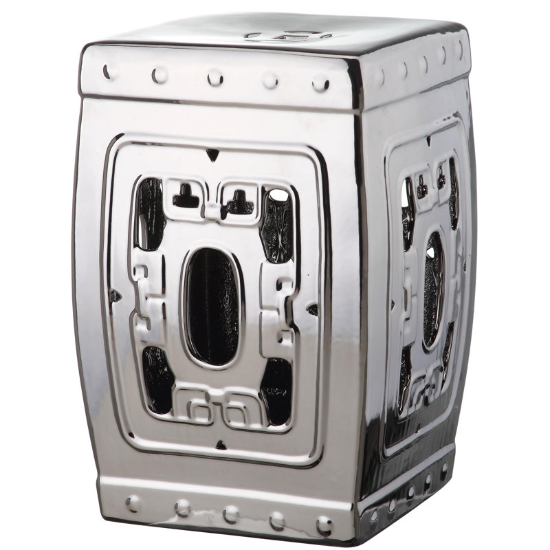 Tabouret de jardin Casey-Lea, Argent