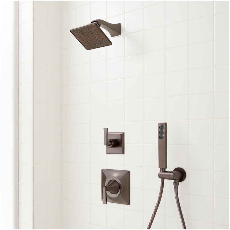 Vilamonte Pressure Balance Shower System with Hand Shower - Polished Nickel, Oil Rubbed Bronze
