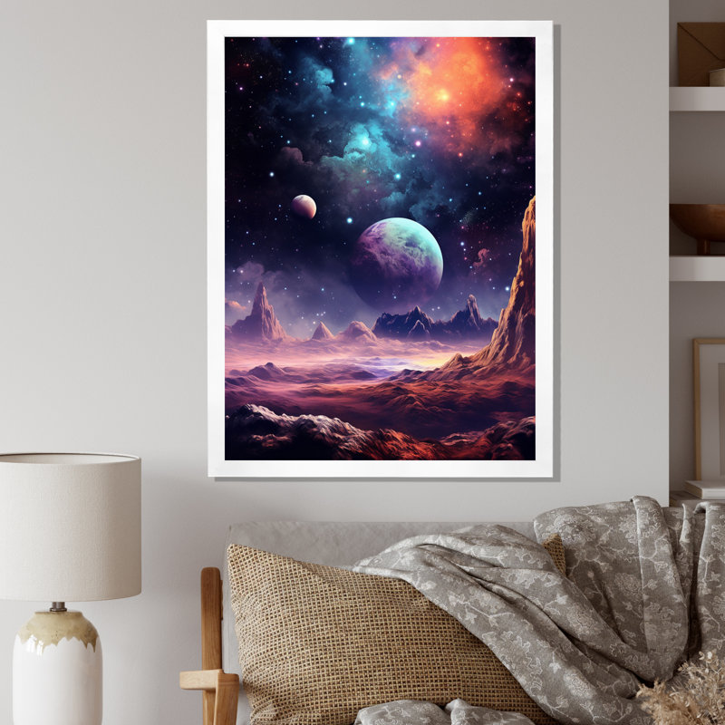 «Bright Star In Distant Galaxy I», reproduction sur toile, H 44 po x l 34 po, Toile tendue