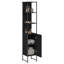 Bathroom Cabinet Brown Oak 33X33x185.5 Cm Engineered Wood-1812149155