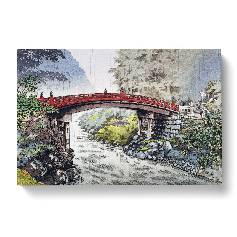 SacBridge In Nikko by Tsuchiya Koitsu - Wrapped Canvas, 35cm H x 50cm W x 3cm D