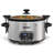 4 Quart Programmable Slow Cooker, Digital Slow Cooker With Timer, 3 Cooking Modes, Locking Lid, Dishwasher-safe Ceramic Pot, Glass Lid, Stainless Steels