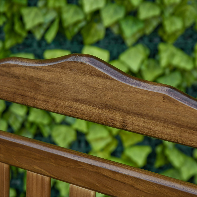 Chaise berçante en bois à haut dossier Traditional