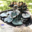 Fontaine en béton avec éclairage lotus Scala