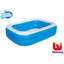 Plastic Rectangle Inflatable Pool 0.46cm H x 2.11cm W x 2.11cm L