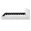 Lit rembourré doux et confortable. Centre de table luxueux et confortable, grand lit, blanc-27061916