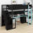 Combines Storage Stairs, Dedicated Desk, Shelving System And Pegboard-1490957054