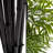 Bamboo Artificial Tree - 72-Inch Potted Faux Plant with Black Trunks and Natural Feel Leaves - Realistic Indoor Office or Home Decor