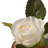 9.5" White Rose Flower