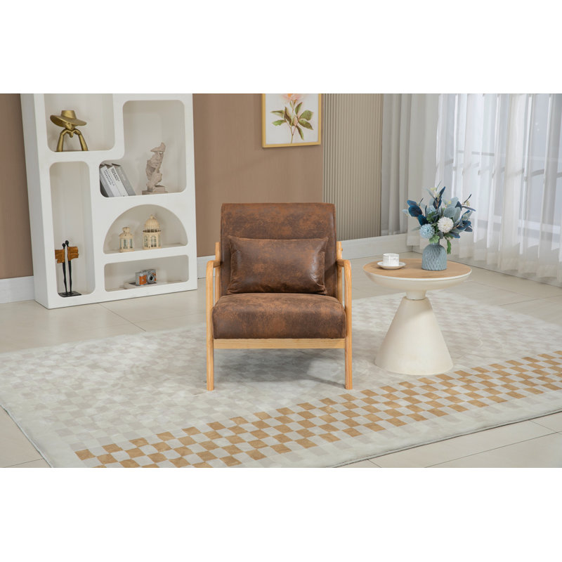 Chaise d'appoint rembourrée avec coussin