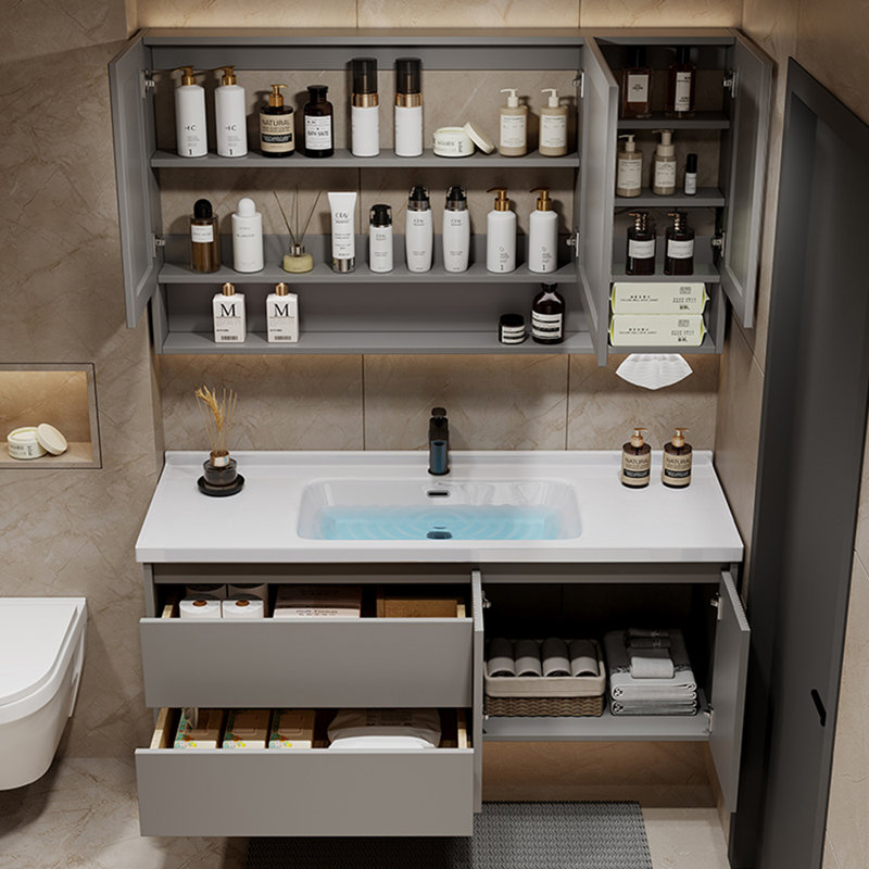 Armoire de salle de bain simple et moderne