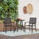 Alyah 2 - Person Metal Patio Dining Set with Round Table