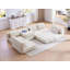 Ensemble modulaire de canapé modulaire rembourré en L de 100 pouces avec 5 coussins pour salon, appartement, chambre à coucher-129465898