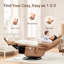 Fauteuil oscillant manuel Lullacloud avec accoudoirs à positions multiples et appui-tête réglable - Brun-126486574