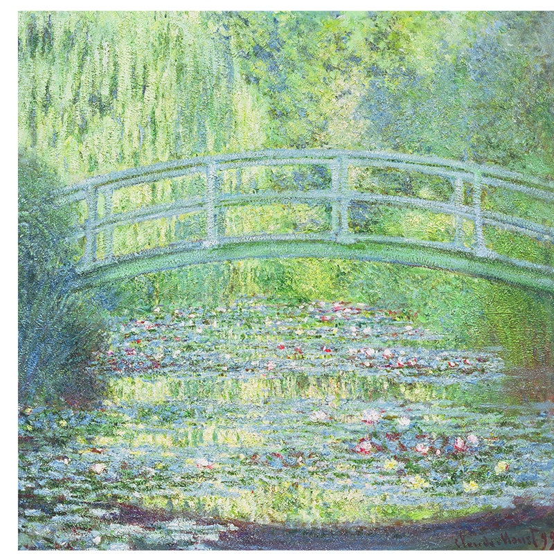 The Waterlily Pond With The Japanese Bridge, 1899 by Claude Monet - Painting on Canvas, Wrapped Canvas