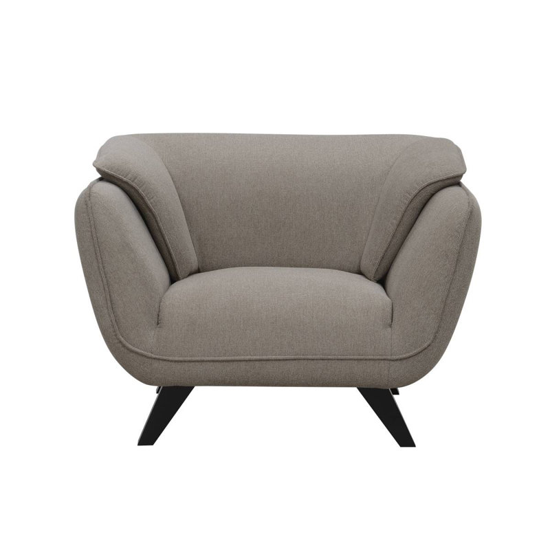 Chaise en lin Nayeli, Lin brun