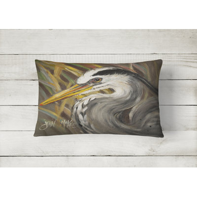 Blue Heron Indoor/Outdoor Throw Pillow