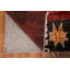 Tapis rouge / orange en laine noué à la main de conception unique 9 pi 3 po x 12 pi New Age
