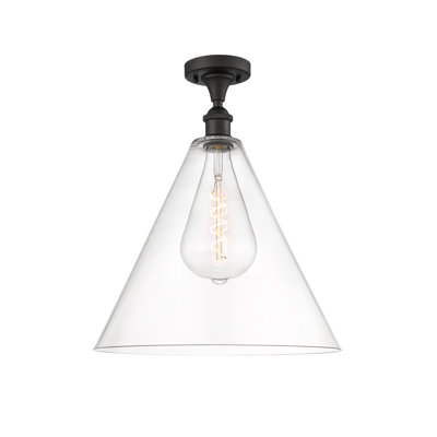 Anastasiea Glass Semi Flush Mount