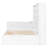 3 Drawers Storage Daybed With Desk And Lighted Bookcase-1053884737