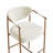 Upholstered Counter Stool with Metal Frame-118574581