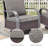 Bobra Outdoor Courtyard Handmade Rattan Conversation Set With Swivel Chairs-369278978