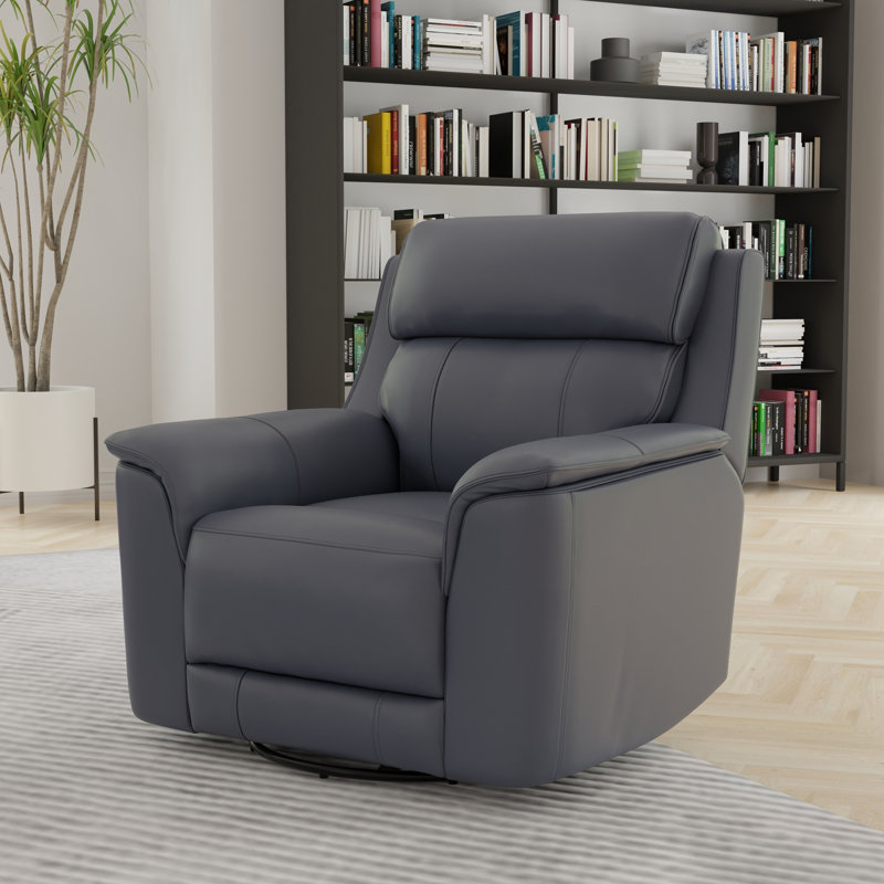 Oslo Manual Glider Recliner in Sapphire, Sapphire Blue