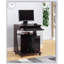 Versatile Utility Cart with Gliding Shelf and Rolling Castor Wheels, Ideal for Kitchen, Microwave, and Computer Use-1748871511