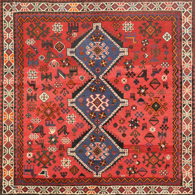 Tapis de style oriental rouge