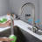 Kitchen Faucet With Pull Down & Touch Activation - Smooth Water Flow, Rust- Brushed Nickel, Stainless Steel And 360-Degree Spray Coverage, Corrosion ,-1847907508