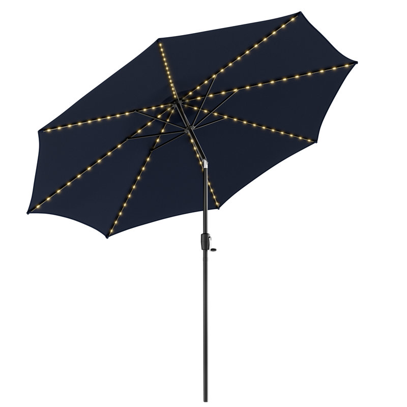 Parasol de marché lumineux 10 "Cayuga, Bleu marine
