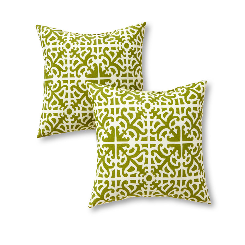 Housse de coussin d'extérieur carré Covington, Herbe