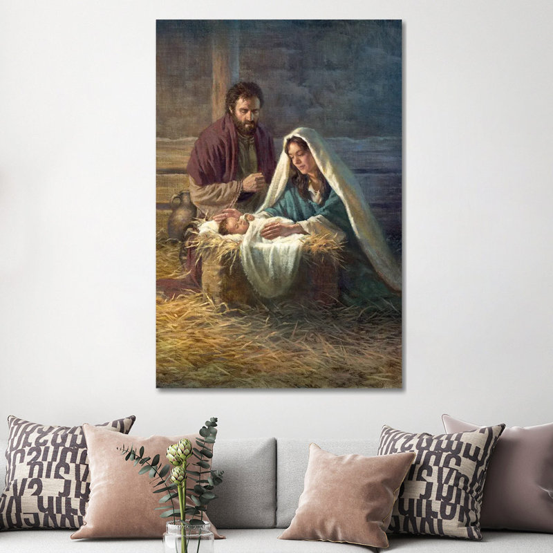Nativité - Giclée sur toile tendue avec châssis, H 60 po x l 40 po