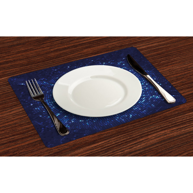 Polyester Geometric Rectangle Placemat