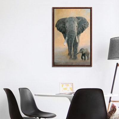 Elephant and Baby 1 Piece Painting on Canvas