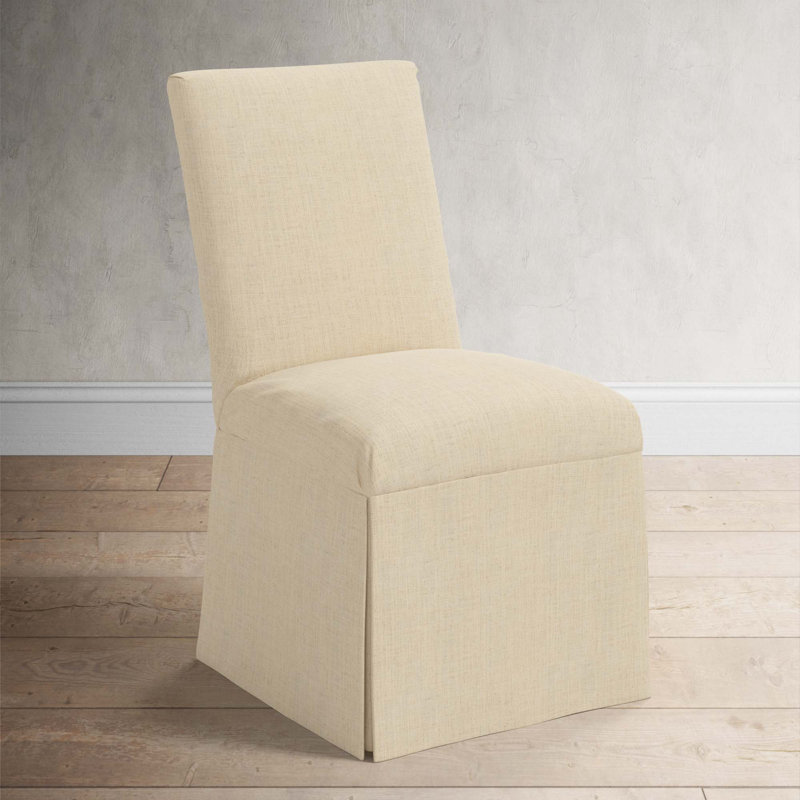 Ivanka 20'' H Upholstered Parsons Chair, Classic Linen Linen