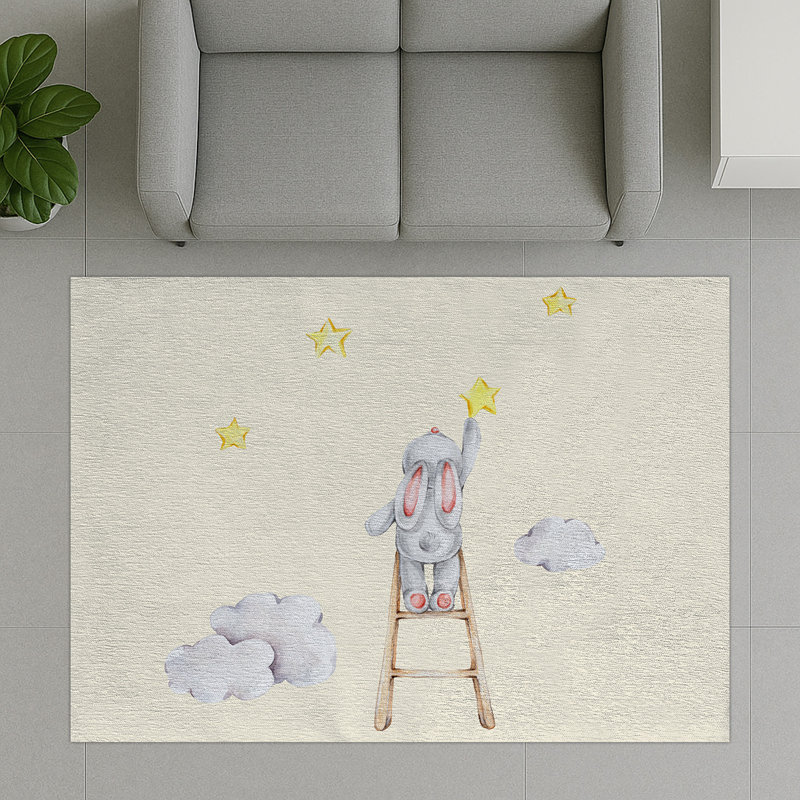 Geometric Shapes Area Rug, Rectangle 155 x 230 cm