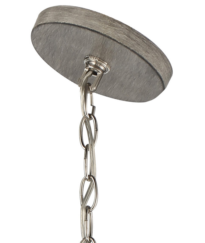 Plagido 6 - Light Dimmable Wagon Wheel Chandelier