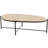 Cole And Grey Marble Living Room Beige Coffee Table With Black Metal Support