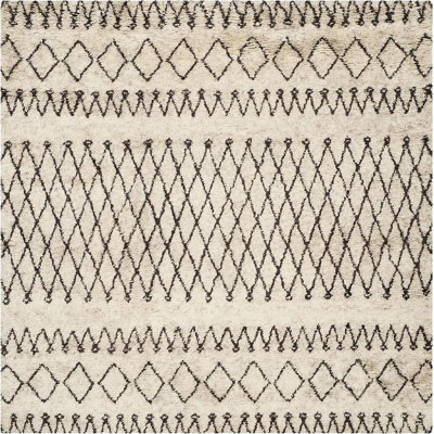 Clem Southwestern Handmade Tufted Wool Ivory/Brown Area Rug