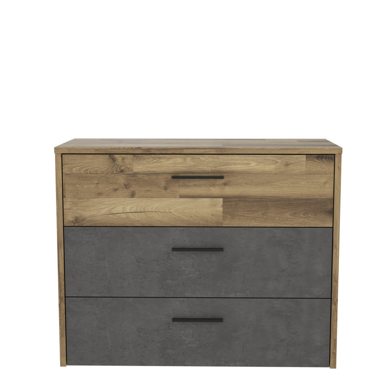 Huguley 99.8 Cm Wide 3 Drawer Sideboard