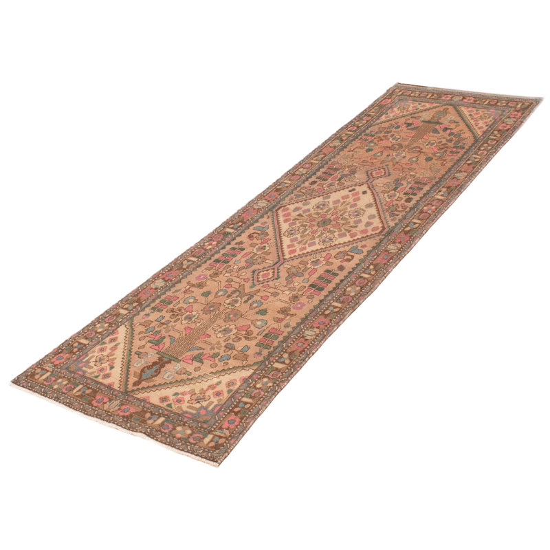 Tapis de couloir unique en laine 2 pi 9 po x 8 pi 11 po Aquene