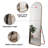Gold Arched Full Length Floor Mirror, Aluminum Alloy Frame, 64.9" X 23.2" | Gift Idea