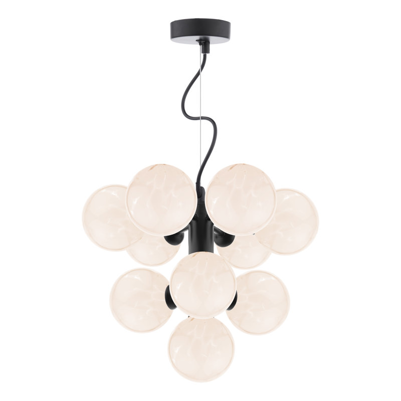 Vine 10LT TREE PENDANT CW CONFETTI GLS, Matt Black/White