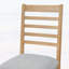 Ensemble de chaises de salle à manger de style campagnard 2 pièces, rembourré avec dossier haut, design classique sans accoudoirs pour la cuisine, la chambre à coucher et le salon, naturel-489992101